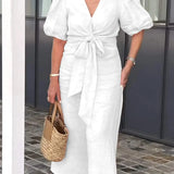 Martina | Elegantes Midi-Kleid mit V-Ausschnitt