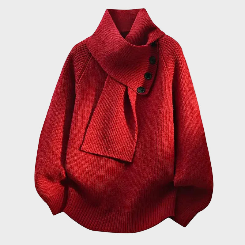 Arielle - Bequemer Pullover mit Schalkragen