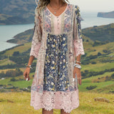 Christel | Fließendes Boho-Midi-Kleid