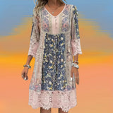 Christel | Fließendes Boho-Midi-Kleid