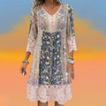 NAYA | MIDI-KLEID FLUIDE BOHO LUXE