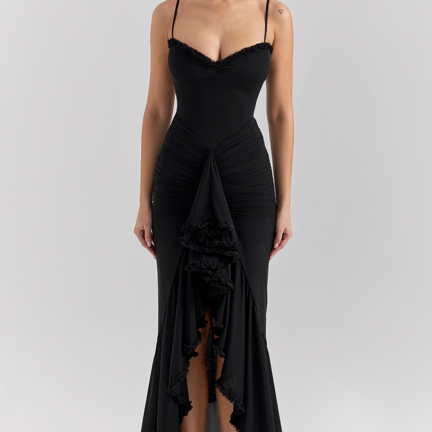 Monika | Kleid mit Rüschen