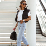 Kayla | Kurzer Bodywarmer, beidseitig tragbar