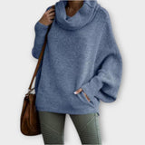 Ulrike | Grobstrick-Rollkragenpullover in Beige