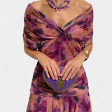 Nina | Langes Blumenkleid mit V-Ausschnitt