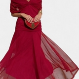 Nina | Langes Blumenkleid mit V-Ausschnitt