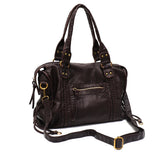 Vintage Vegan Schultertasche – Elegante Damen Crossbody Bag aus Eco-Leder