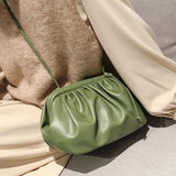 Damen Crossbody Tasche aus veganem Leder – Elegante Dumpling Bag