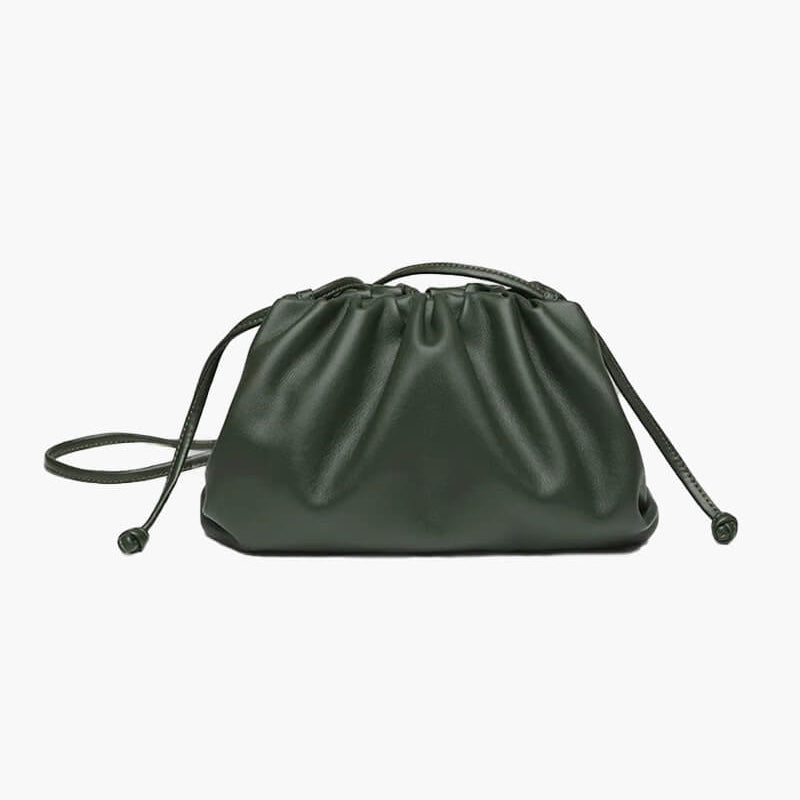 Damen Crossbody Tasche aus veganem Leder – Elegante Dumpling Bag