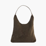 Elegante vegane Wildleder-Tasche – Geräumige Schulterhandtasche