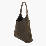 Elegante vegane Wildleder-Tasche – Geräumige Schulterhandtasche