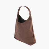 Elegante vegane Wildleder-Tasche – Geräumige Schulterhandtasche