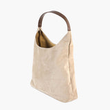 Elegante vegane Wildleder-Tasche – Geräumige Schulterhandtasche