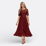 Marianne | Spitzenkleid mit kurzen Ärmeln