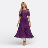 Marianne | Spitzenkleid mit kurzen Ärmeln