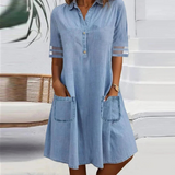 Doris | Lässiges Jeanskleid