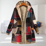 Liselotte | Gefütterte Kapuzenjacke im bunten Patchwork-Design
