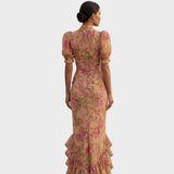 Rita | Chiffonkleid mit Blumendruck