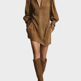 Mini-Kleid mit Rollkragen