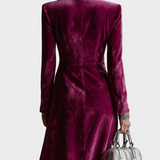 Vera - Samt Blazer Maxi Kleid