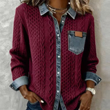 Fátima – Top mit Denim-Details