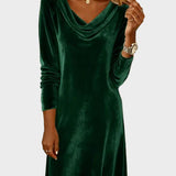 Nadine | Lockeres Samtkleid