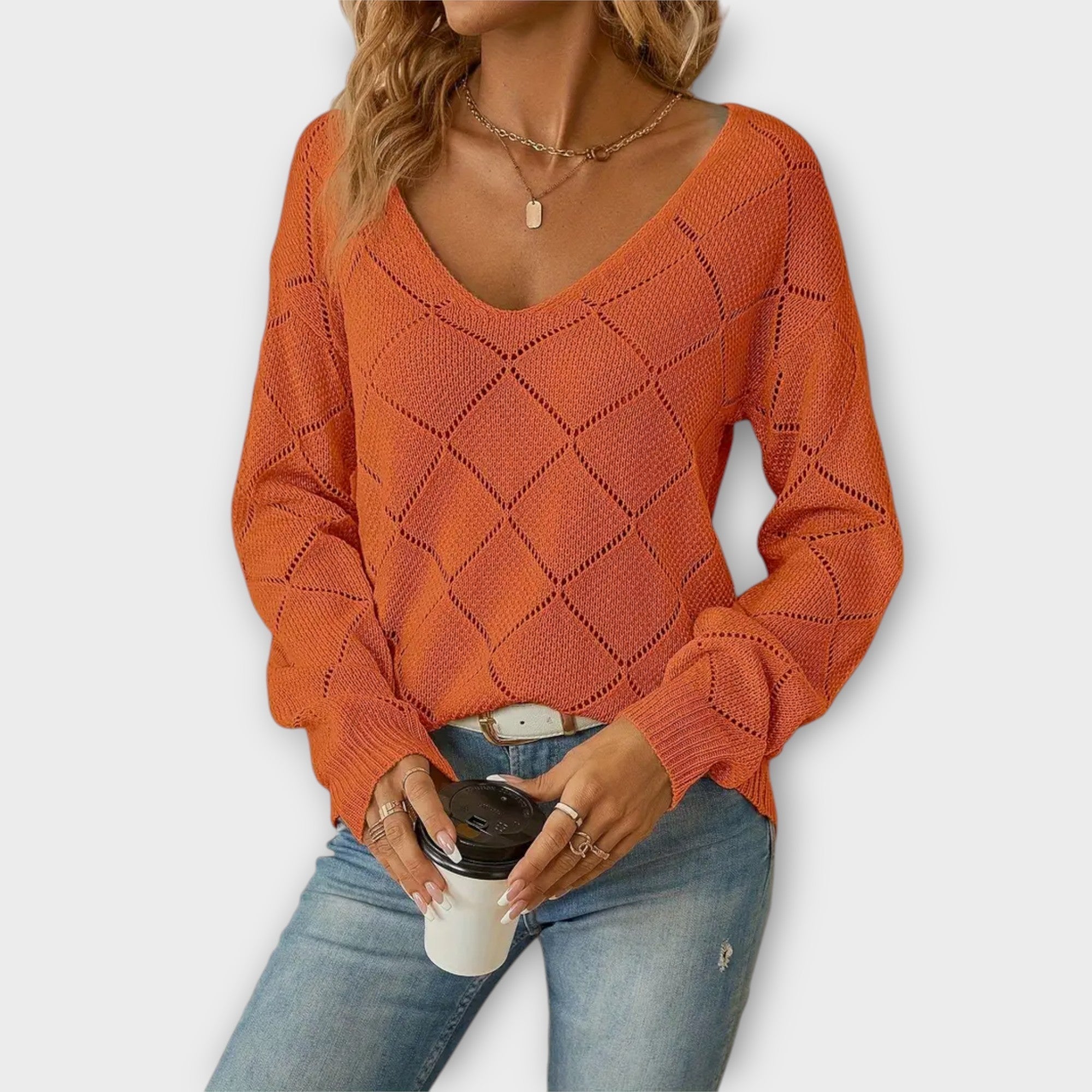 Evers - Lockere Strickjacke