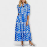 Marion | Midi-Robe mit Kettenmuster