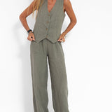Martina | Set aus Weste und weiter Hose