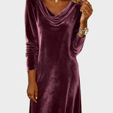 Nadine | Lockeres Samtkleid
