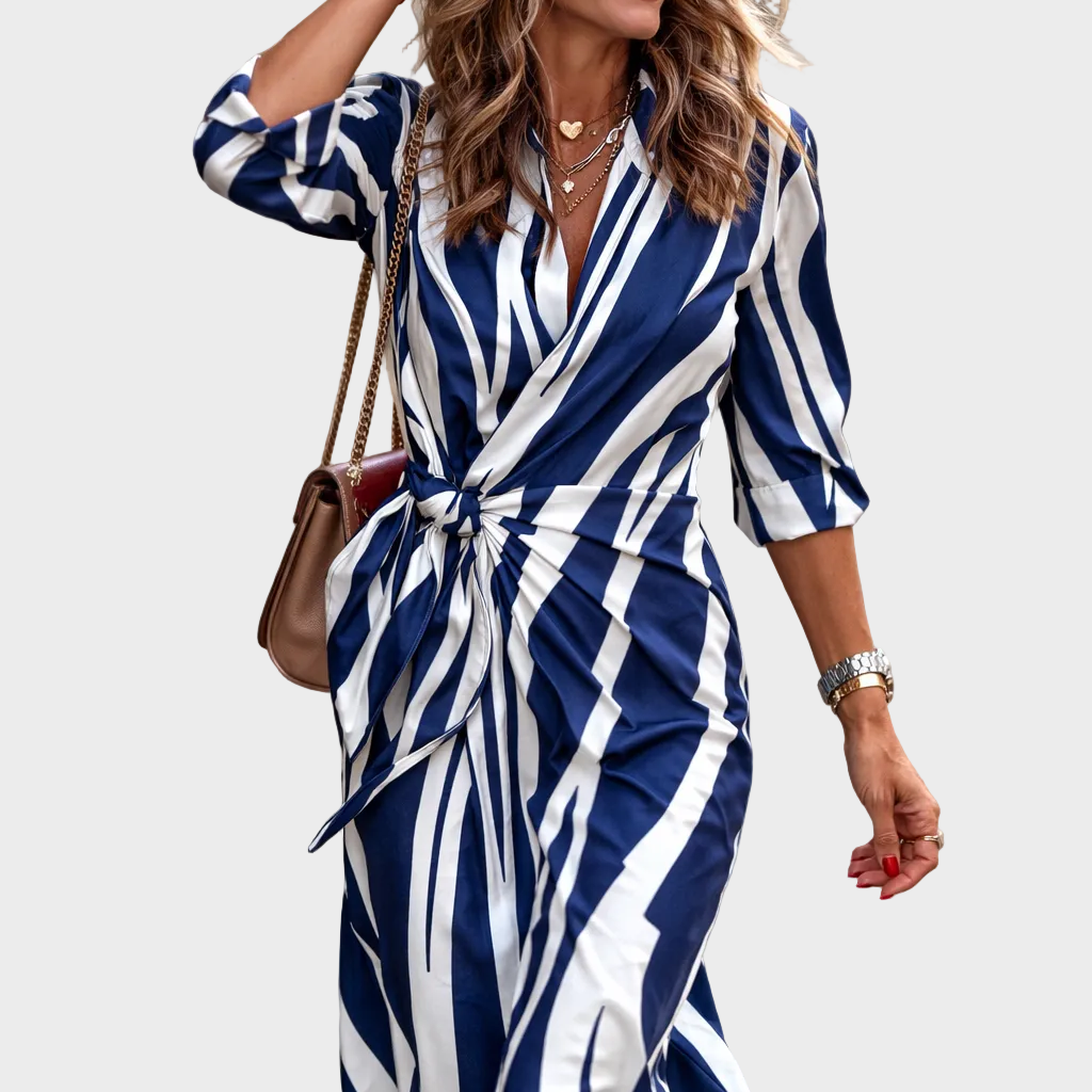 Gudrun | Bedrucktes Maxi-Kleid