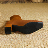 Christiane | Strick-Stiefelette mit eckiger Zehenform