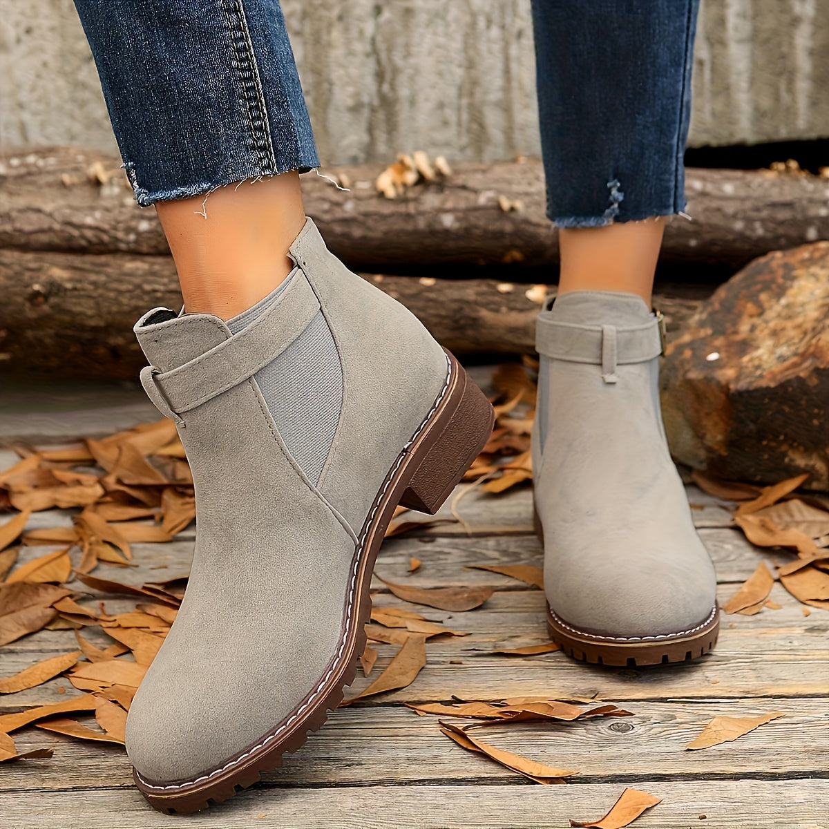 Berta | Chelsea-Stiefelette mit Schnallenriemen