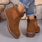 Berta | Chelsea-Stiefelette mit Schnallenriemen