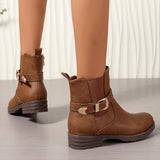 Auguste | Chelsea-Stiefelette mit Westernschnalle