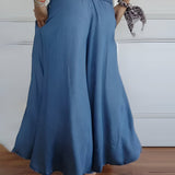Diane - Bedruckter Rock in Blau oder Grau