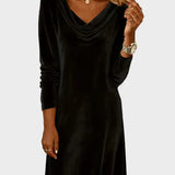 Nadine | Lockeres Samtkleid
