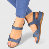 Waltraud | Bequeme flache Sandalen