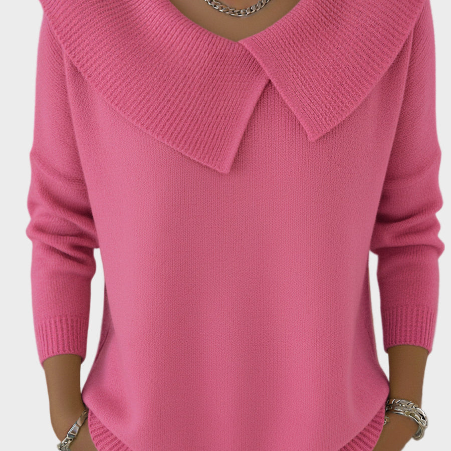 Lucia - Warmer Pullover mit weichem Kragen