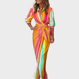 Gudrun | Bedrucktes Maxi-Kleid