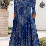 Susanne | Lässiges Midi-Kleid mit langen Ärmeln
