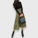 Elina – eleganter Midi-Rock in A-Linie