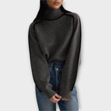 Emilie | Feinstrick-Rollkragenpullover in Braun