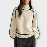 Emilie | Feinstrick-Rollkragenpullover in Braun