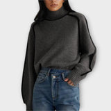 Emilie | Feinstrick-Rollkragenpullover in Braun