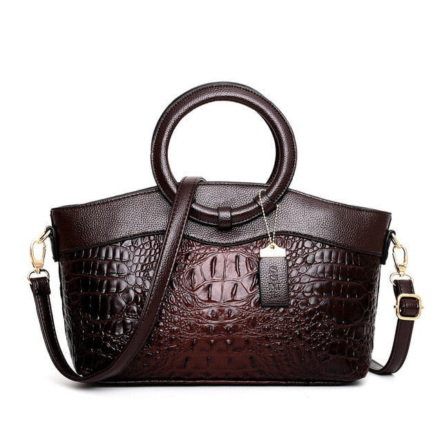 Luxus Ledertasche Damen – Echtleder Schultertasche Crossbody