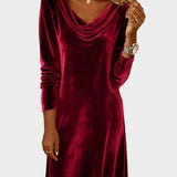 Nadine | Lockeres Samtkleid
