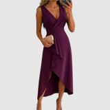 Frieda | Elegantes Wickelkleid mit V-Ausschnitt