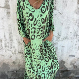Bärbel | Maxikleid mit Leopardenmuster