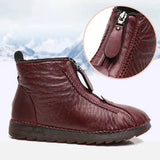 Traute | Rutschfeste Stiefelette in Rot